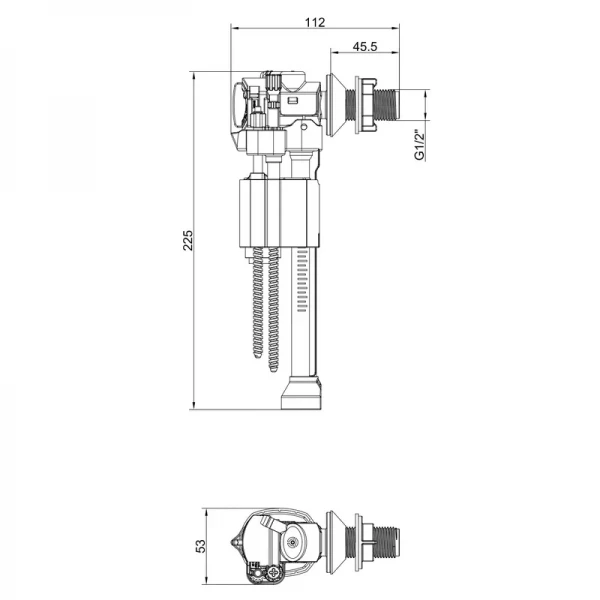 Арматура НАПОВНЮВАЛЬНА KOER KT-0107-1/2