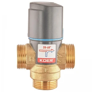 Клапан смесительный термостатический Koer KR.1268 - 1'' 20*C-60*C (KR5845)