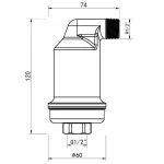 Воздухоотводчик автоматический Koer KR.1247-15 - 1/2