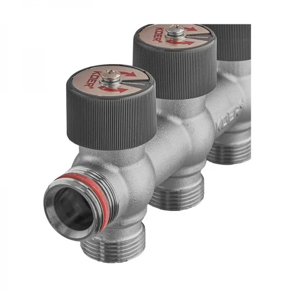 Коллектор вентильный без фитинга Koer KR.1128-3 - 3/4