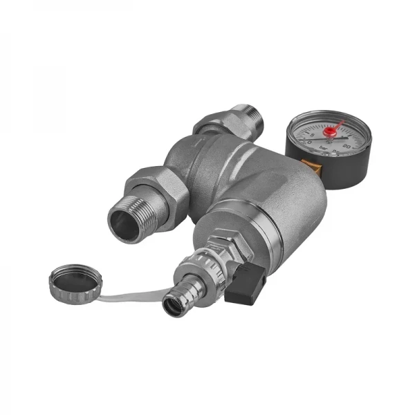 Фильтр тонкой очистки с поворотным соединением и манометром Koer KR.1240 - 3/4