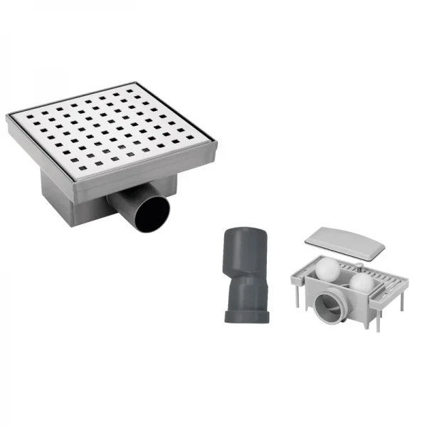 Душовий трап Koer FD02-S150 з нержавіючої сталі SUS304 150x150мм (KR5883)