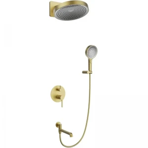 Душевая система встроенная Koer KB-66029-12 матовое золото на 3 функции (KR5957)