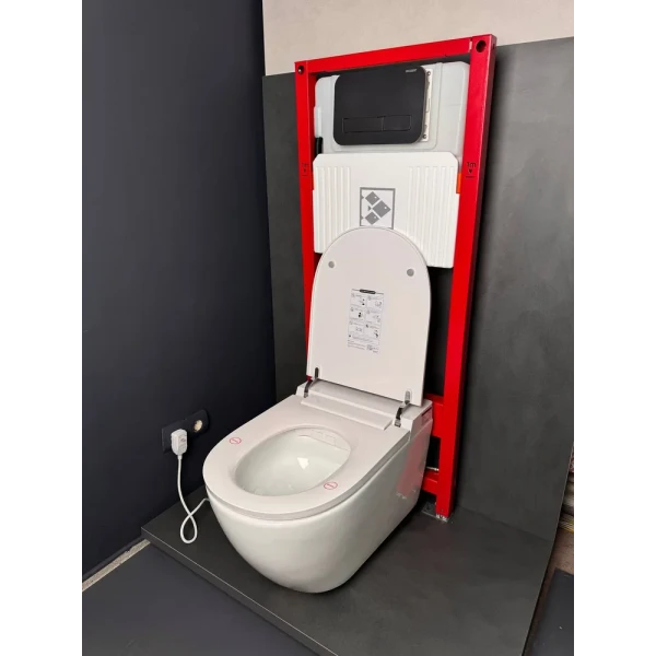 Комплект: Koer TB-0301 Smart Унітаз-біде підвісний TB-0101 з електронним управлінням + Інсталяція KT-0409 + панель KT-0609-01 Chrome (KR6116)