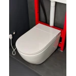 Комплект: Koer TB-0301 Smart Унітаз-біде підвісний TB-0101 з електронним управлінням + Інсталяція KT-0409 + панель KT-0609-01 Chrome (KR6116)