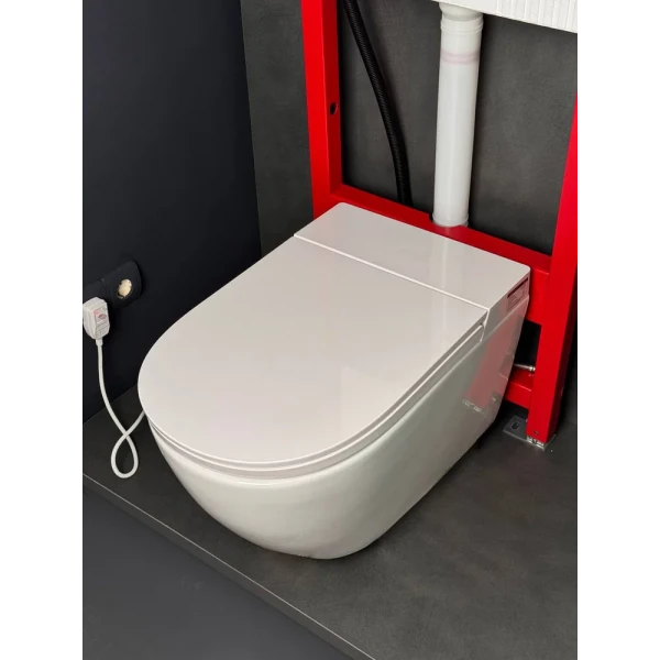Комплект: Koer TB-0301 Smart Унітаз-біде підвісний TB-0101 з електронним управлінням + Інсталяція KT-0409 + панель KT-0609-01 Chrome (KR6116)