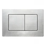 Панель змиву Koer KT-0612-02 240x160x10mm з нержавіючої сталі, кнопка квадратна SUS304 (KR6120)