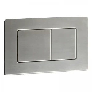 Панель змиву Koer KT-0612-02 240x160x10mm з нержавіючої сталі, кнопка квадратна SUS304 (KR6120)