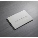 Панель смыва Koer KT-0608-03 240x160x10mm пластиковая, закругленная кнопка (цвет белый) (KR6123)