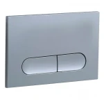 Панель змиву Koer KT-0608-01 240x160x10mm пластикова, кнопка закруглена (колір хром) (KR6124)
