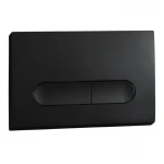 Панель смыва Koer KT-0608-05 240x160x10mm пластиковая, кнопка закругленная (цвет черный матовый) (KR6125)