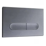 Панель змиву Koer KT-0608-07 240x160x10mm пластикова, кнопка закруглена (колір графіт) (KR6128)
