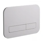 Панель змиву Koer KT-0609-03 240x160x7mm пластикова, кнопка лінійна (колір білий) (KR6129)