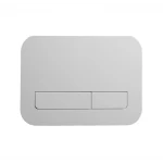 Панель змиву Koer KT-0609-03 240x160x7mm пластикова, кнопка лінійна (колір білий) (KR6129)