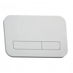 Панель змиву Koer KT-0609-03 240x160x7mm пластикова, кнопка лінійна (колір білий) (KR6129)