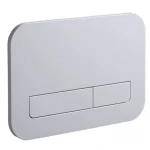 Панель змиву Koer KT-0609-01 240x160x7mm пластикова, кнопка лінійна (колір хром) (KR6130)