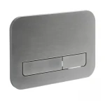 Панель змиву Koer KT-0609-07 240x160x7mm пластикова, кнопка лінійна (колір графіт) (KR6133)
