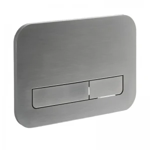 Панель змиву Koer KT-0609-07 240x160x7mm пластикова, кнопка лінійна (колір графіт) (KR6133)