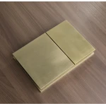 Панель смыва Koer KT-0610-12 240x160x32mmmm пластиковая, кнопка квадратная (цвет матовое золото) (KR6137)