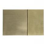 Панель смыва Koer KT-0610-12 240x160x32mmmm пластиковая, кнопка квадратная (цвет матовое золото) (KR6137)