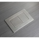 Панель змиву Koer KT-0612-02(S) 240x160x10mm з нержавіючої сталі, кнопка квадратна SUS304. Зразок (KR6142)