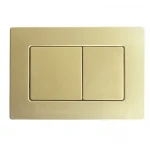 Панель змиву Koer KT-0612-12(S) 240x160x10mm з нержавіючої сталі, кнопка квадратна SUS304. Зразок (KR6143)