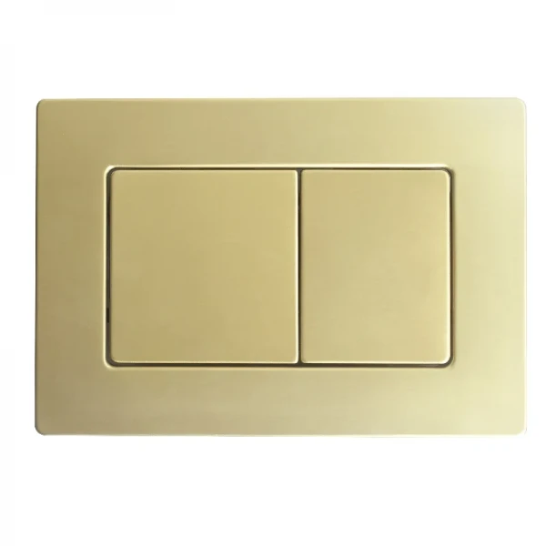 Панель змиву Koer KT-0612-12(S) 240x160x10mm з нержавіючої сталі, кнопка квадратна SUS304. Зразок (KR6143)
