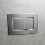 Панель змиву Koer KT-0612-07(S) 240x160x10mm з нержавіючої сталі, кнопка квадратна SUS304. Зразок (KR6144)