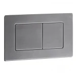 Панель змиву Koer KT-0612-07(S) 240x160x10mm з нержавіючої сталі, кнопка квадратна SUS304. Зразок (KR6144)