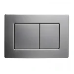 Панель змиву Koer KT-0612-07(S) 240x160x10mm з нержавіючої сталі, кнопка квадратна SUS304. Зразок (KR6144)