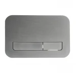 Панель смыва Koer KT-0609-07(S) 240x160x7mm пластиковая, кнопка линейная (цвет графит). Образец (KR6145)