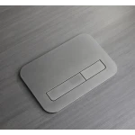 Панель смыва Koer KT-0609-07(S) 240x160x7mm пластиковая, кнопка линейная (цвет графит). Образец (KR6145)