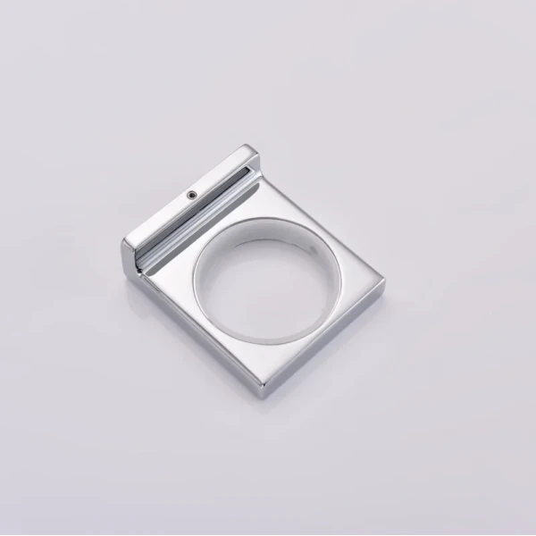 Мильниця настінна Koer AS-0102-01 (скло) колір хром глянець (KR6161)