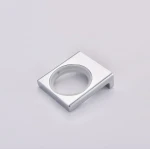Стакан одинарний настінний Koer AS-0103-01 (скло) колір хром глянець (KR6165)