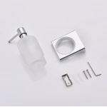 Дозатор для жидкого настенный мыла Koer AS-0104-01 (стекло) цвет хром глянец (KR6169)