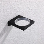 Йоржик для унітазу підвісний Koer AS-0105-05 (скло) колір чорний (KR6170)