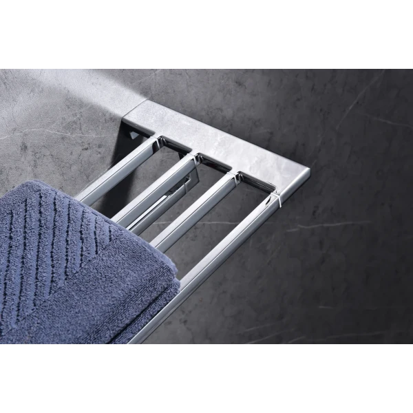 Полиця універсальна з тримачем рушника Koer AS-0111-01 648х247мм колір хром глянець (KR6191)