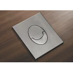 Панель змиву Koer KT-0606-02 157x198x3mm пластикова, кнопка закруглена (SS Color) (KR6238)