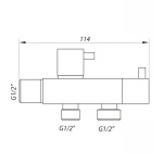 Кран для гигиен. душа и бачка унитаза Zerix LRH507-1 (без лейки) (LL1211)