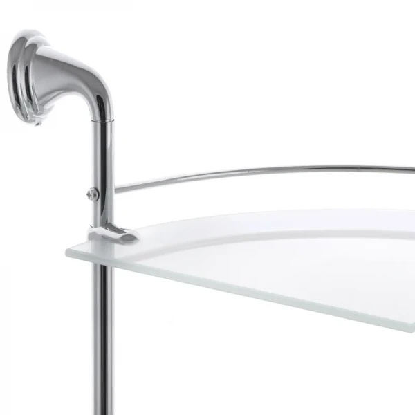 Полка стеклянная угловая 2-ярусная Zerix LR1507-2 (LL1408)