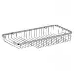 Полка-решетка с мыльницей и 2 крючками Zerix LR338 (LL1456)