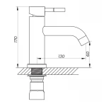 Смеситель для умывальника Zerix LR71005-1 (LL1463)