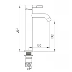 Змішувач для умивальника Zerix LR71105-1 (LL1465)