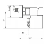 Смеситель для душа Zerix LR72033 (LL1469)