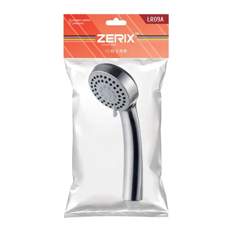 Лійка для душу Zerix LR09A (3 режими) (LL1638)