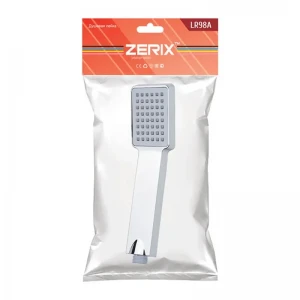 Ручная лейка для душа ZERIX LR98A хромированная из ABS-пластика, однорежимная (LL1639)