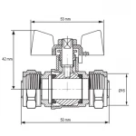 Кран Koer KR.353 - 16x16 WING (LL1753)