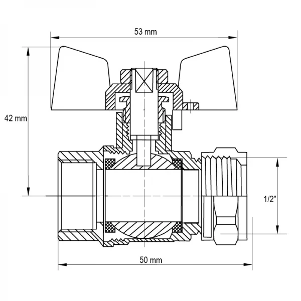Кран Koer KR.351 - 16x1/2