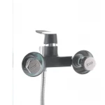 Смеситель для ванны Mixxus Premium TIGER 009 латунный черный матовый с коротким литым изливом (MI0565)