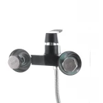 Смеситель для ванны Mixxus Premium TIGER 009 латунный черный матовый с коротким литым изливом (MI0565)